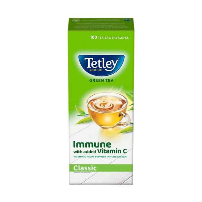 Tetley Green Tea Classic - 100 Tea Bags (330g)