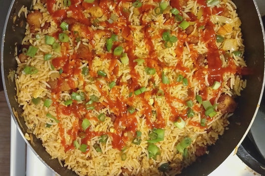 Chicken fried rice- Indian style!