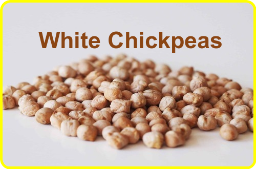 White chickpeas- Plant-based protein source