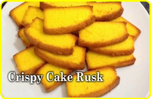 Cake rusk- Crunchy sweet cake bar