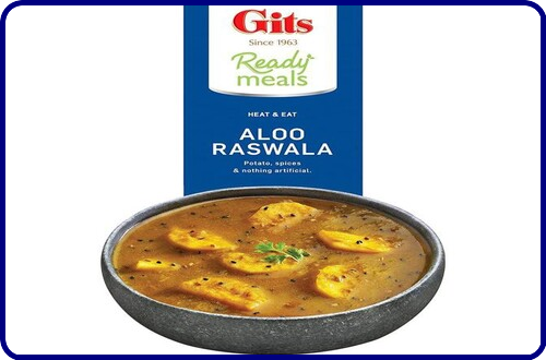 Gits Aloo Raswala- Heat and eat potato curry 