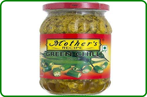 Mother's Green Chili Pickle- A hot and spicy blend of green chilies