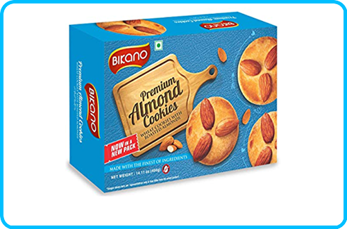 Bikano Almond Cookies- zestful snack bites!  