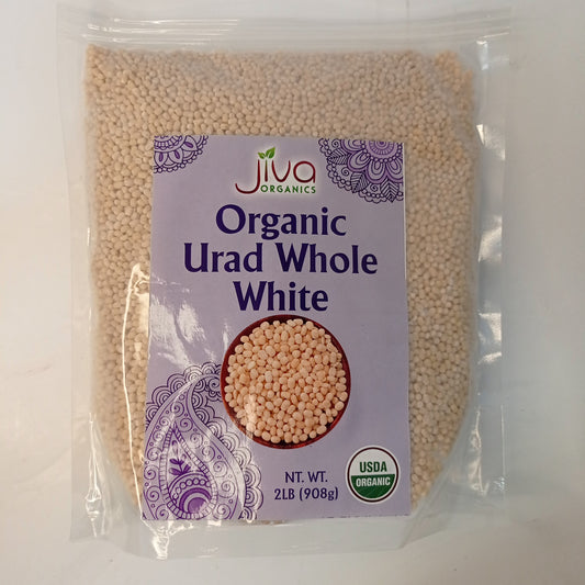 Jiva Organic Urad Dal Whole White Lentils (2 lbs)