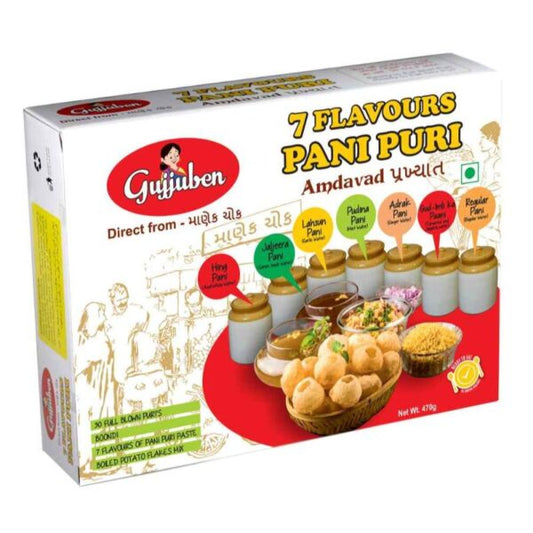 Gujjuben Pani Puri - 7 Flavors (360 gm)