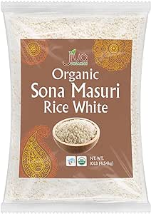 Jiva Organic Sona Masoori White Rice (10 lbs)