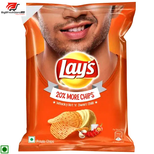 Lays Hot & Sweet Chilli Chips (52 gm)