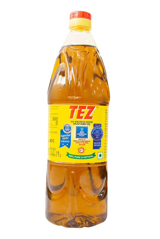 Tez Organic Mustard Oil Kachchi Ghani (946 ml)