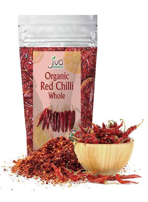 Indian Grocery Store - Jiva Organic Red Chilli Whole - Singal's