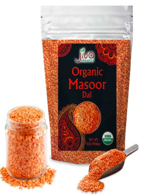 Indian Grocery Store - Jiva Organic Masoor Dal - Singal's