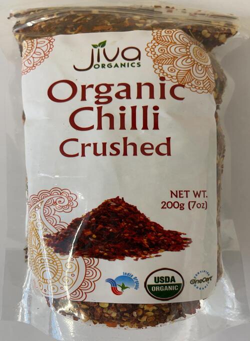 Jiva Organic Red Chilli Crushed - Singal's - Indian Grocery Store