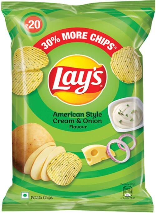 Lays American Cream and Onion Chips - Singal's - Indian Grocery Store