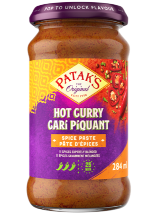 Pataks Hot Curry Paste - Singal's - Indian Grocery Store